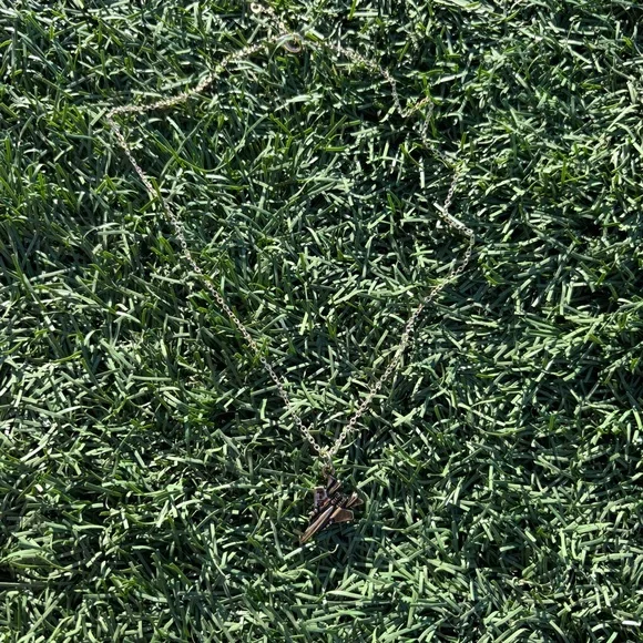 Gold Top Gun Necklace with Pendant - Picture 4 of 4